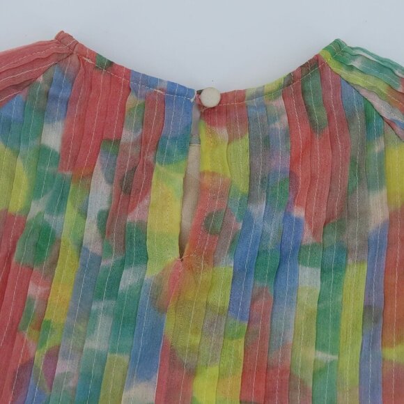 Stella McCartney Kids Girls 3T 3 Years All Silk Watercolor Floral Flower Dress - Picture 8 of 15